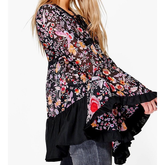 BOOHOO Aimelia Woven Printed Oversized Tunic NWT🏷 - Picture 5 of 9